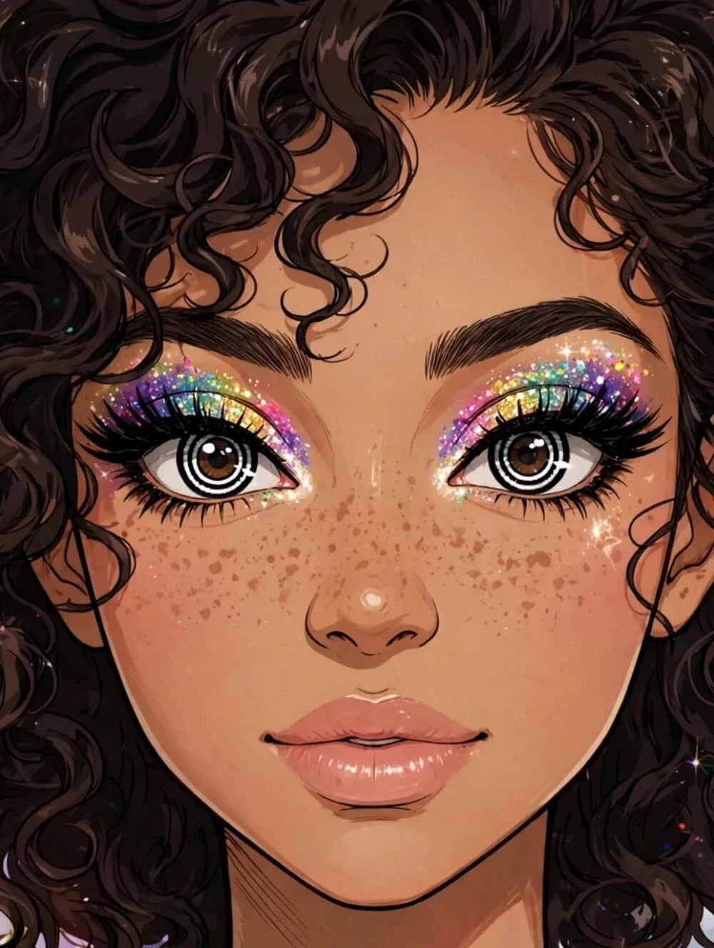 Hypnotic Swirl Color Eye Wear Lenses - Costume Enhancements